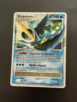 Pokemon Empoleon LV.X DP11 Diamond and Pearl Holo Promo Level Up Supreme Command - Image 1