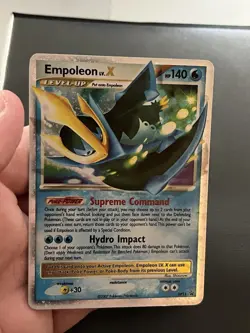 Pokemon Empoleon LV.X DP11 Diamond and Pearl Holo Promo Level Up Supreme Command - Image 2