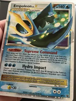 Pokemon Empoleon LV.X DP11 Diamond and Pearl Holo Promo Level Up Supreme Command - Image 3