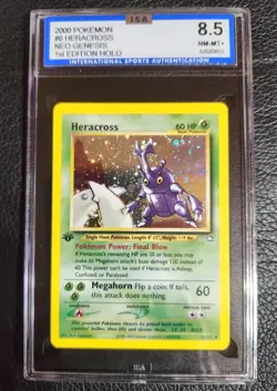 #6/111 Heracross Neo Genesis 1st Edition Holo 2000 Pokemon - Image 4