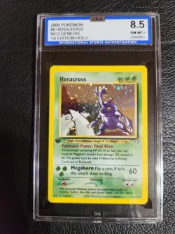 #6/111 Heracross Neo Genesis 1st Edition Holo 2000 Pokemon - Image 5