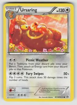 Ursaring RC16/RC25 Common Legendary Treasures Pokemon NM - Image 1