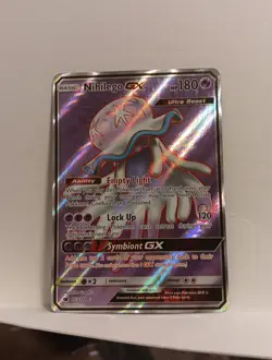 Pokemon TCG Nihilego GX Crimson Invasion 103/111 Holo Ultra Rare 2017 NM Fast Sh - Image 1