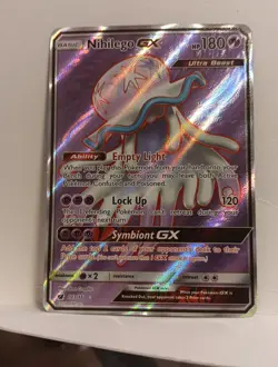 Pokemon TCG Nihilego GX Crimson Invasion 103/111 Holo Ultra Rare 2017 NM Fast Sh - Image 2