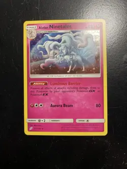 Alolan Ninetales 111/181 Holo Rare Team Up Pokemon NM - Image 1