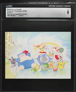 2000 CGC 9 Graded Pokemon Pokemon In Puddle Pokemon Crystal Pre-order - Image 1