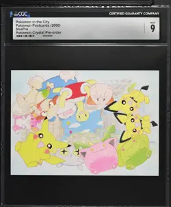 2000 CGC 9 Graded Pokemon Pokemon In The City Pokemon Crystal Pre-order - Image 1