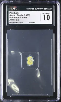 2023 CGC 10 Graded Pokemon Psyduck Amnesia Assort Seals Sticker - Image 1