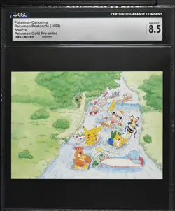 1999 CGC 8.5 Graded Pokemon Pok^mon Canoeing Pokemon Gold Pre-order - Image 1
