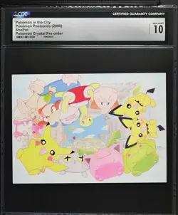 2000 CGC 10 Graded Pokemon Pokemon In The City Pokemon Crystal Pre-order - Image 1