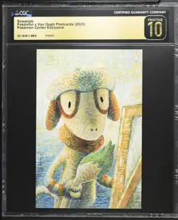 2023 CGC 10 Graded Pokemon Smeargle Pokemon Center Exclusive PRISTINE Postcard - Image 1