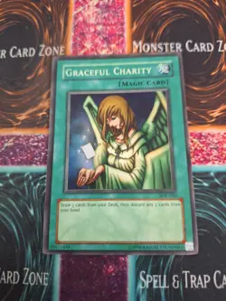 Yu-Gi-Oh! TCG Graceful Charity SDP-040 Super Rare Unlimited MP b2/ - Image 1