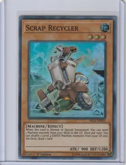Yugioh FIGA-EN051 Scrap Recycler – Super Rare 1st Edition - Image 1