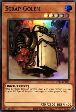Yugioh! MP Scrap Golem - OP13-EN005 - Super Rare - Unlimited Edition Moderately - Image 1