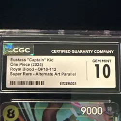 Eustass "Captain" Kid OP10-112 Alt Art | One Piece Royal Blood | CGC 10 GEM MT - Image 2