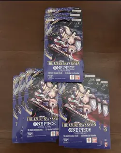 One Piece TCG The Azure Sea’s Seven OP-14 Sleeved Booster Pack NEW SEALED x10 - Image 1