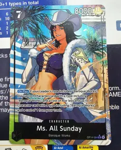 Ms. All Sunday OP14-084 Alt Art Super Rare One Piece Card English NM - Image 2