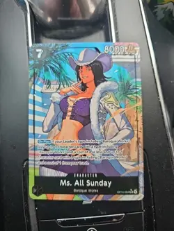 Ms. All Sunday OP14-084 Alt Art Super Rare One Piece Card English NM - Image 3