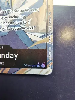 Ms. All Sunday OP14-084 Alt Art Super Rare One Piece Card English NM - Image 4