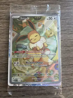 Pokemon Eevee TCG IR Scarlet and Violet Prismatic Evolutions Promo Card Sealed - Image 1