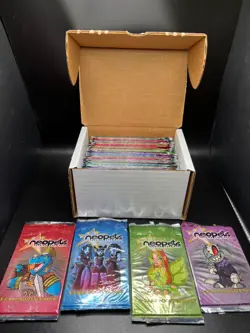 OPENED Neopets Base Set "Booster Box" 36 Packs NO CODE CARDS - Image 1