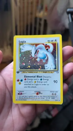 Pokemon Neo Genesis 1st Edition Holo Rare Lugia 9/111 Card TCG WOTC 2000 - Image 1