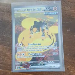 Pokemon Iron Boulder EX SV05 Temporal Forces 207/162 Special Rare 240 HP English - Image 1