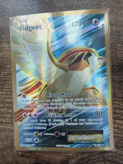Pokemon TCG XY Evolutions Pidgeot EX Full-Art Ultra Rare Holo Card 104/108 - Image 1