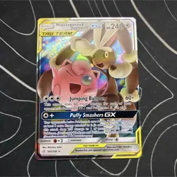 (MINT) Pokemon Mega Lopunny & Jigglypuff GX Ultra Rare SM-Cosmic Eclipse 165/236 - Image 1