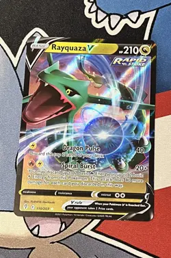 Rayquaza V 110/203 SWSH07: Evolving Skies Holo Pokemon TCG - Image 2