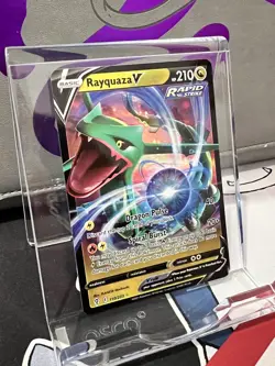 Rayquaza V 110/203 SWSH07: Evolving Skies Holo Pokemon TCG - Image 4