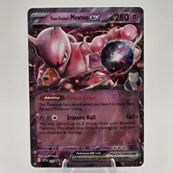 Team Rocket’s Mewto ex 216 - Pokemon TCG - Scarlet & Violet - Black Star Promo - Image 1