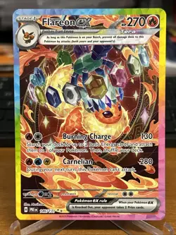 Pokemon TCG Flareon EX SV: Prismatic Evolutions 146/131 SIR - Pack Fresh Mint! - Image 1