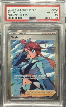 2021 Pokemon SWSH Shining Fates #072 FA/ Skyla PSA 10 - Image 1