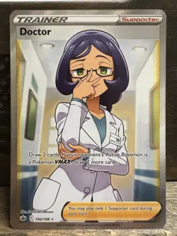 Pokemon - Doctor (Full Art) Holo - SWSH06: Chilling Reign 190/198 (NM) - Image 1