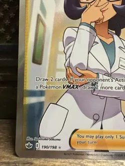 Pokemon - Doctor (Full Art) Holo - SWSH06: Chilling Reign 190/198 (NM) - Image 3