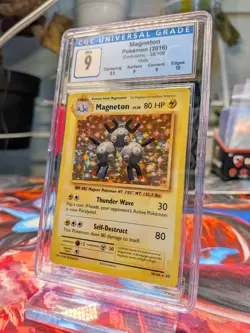 2016 POKEMON TCG XY EVOLUTIONS 38/108 MAGNETON HOLO RARE CGC MINT 9 - Image 2