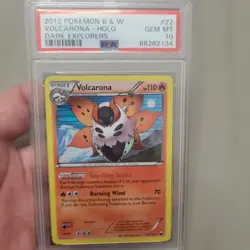 Pokemon 2012 B&W Volcarona Holo #22 Dark Explorers Psa 10 - Image 1