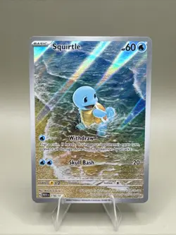 Squirtle 170/165 Illustration Rare - Pokemon Scarlet & Violet 151 - English - NM - Image 1