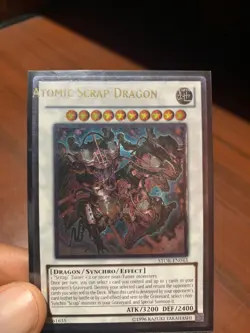 Yu-gi-oh! Card - Atomic Scrap Dragon & Odin, Father of the aesir - Misprint Utr - Image 1