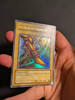 Yugioh Left Leg of the Forbidden One LOB-121 Ultra MISPRINT/FOIL SHIFT ERROR LP! - Image 3