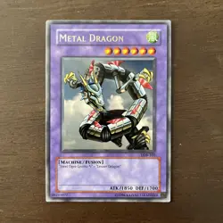 Metal Dragon LOB-102 Yugioh TCG Rare Unlimited Edition - NM Vintage - Image 1