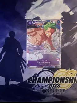 ST18-004 Zoro-Juurou TR Alt Art One Piece Card Game ENGLISH(print error on side) - Image 1