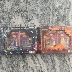 Bandai One Piece TCG Illustration Box vol.5 & vol.6 sealed lot of 2 - Image 1