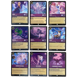 Lot des 9 cartes peu communes encre Amethyste | Disney Lorcana FR 🇫🇷 (2023) - Image 1