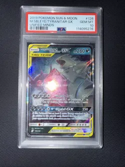 Pokemon Mega Sableye & Tyranitar GX Unified Minds Holo Ultra Rare #126 PSA 10 - Image 1