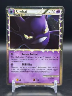Crobat 84/95 Holo Rare Prime HGSS Unleashed 2010 Pokemon TCG English NM - Image 1
