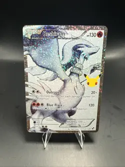 Pokemon Reshiram Full Art Holo Card 113/114 Celebrations Classic Collection B - Image 1