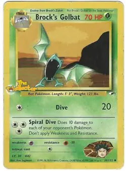 Brock's Golbat - 39/132 - Uncommon - Unlimited LP TCG Pokemon - Image 1