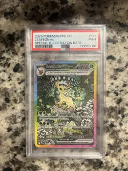 Pokemon TCG Leafeon EX Double Rare Holo Prismatic Evolutions Card 144/131 - Image 1